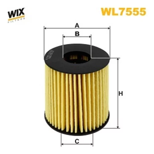 Olejový filter WIX FILTERS WL7555