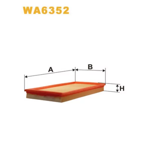 Vzduchový filter WIX FILTERS WA6352