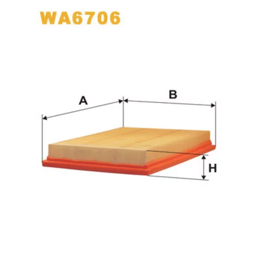 Vzduchový filter WIX FILTERS WA6706