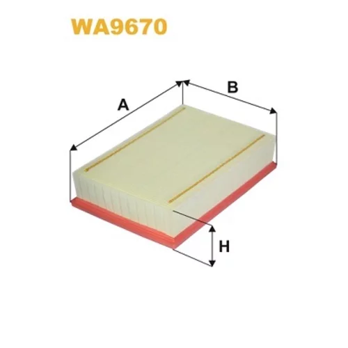 Vzduchový filter WIX FILTERS WA9670