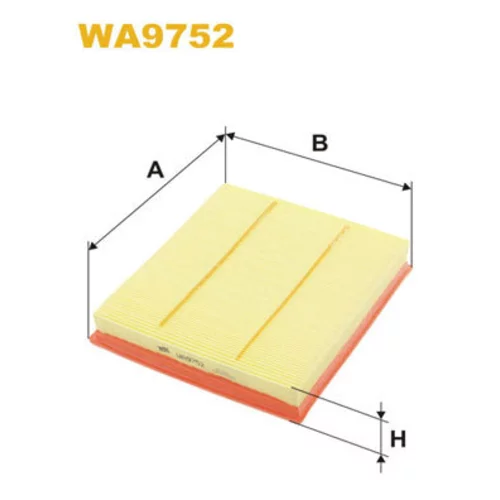 Vzduchový filter WIX FILTERS WA9752