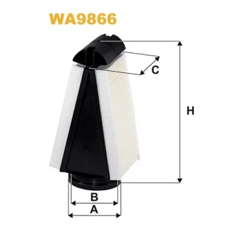 Vzduchový filter WIX FILTERS WA9866