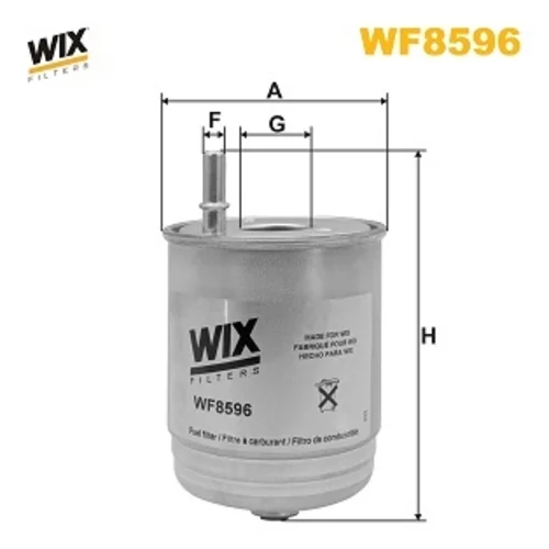 Palivový filter WF8596 (WIX FILTERS)