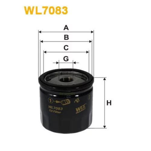 Olejový filter WIX FILTERS WL7083