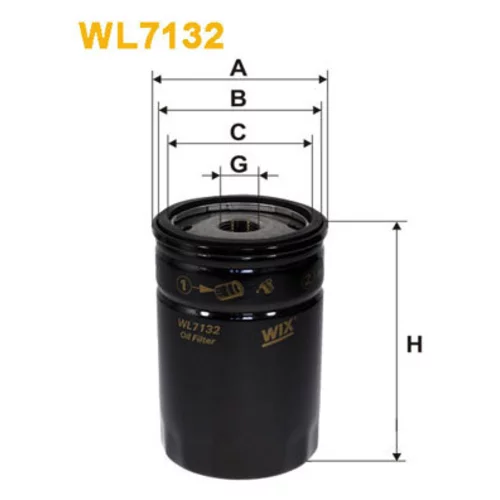 Olejový filter WIX FILTERS WL7132