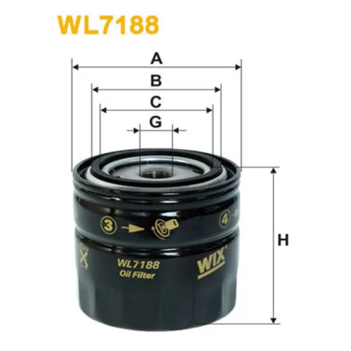 Olejový filter WIX FILTERS WL7188
