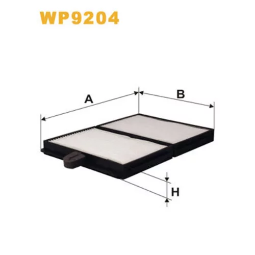 Filter vnútorného priestoru WIX FILTERS WP9204