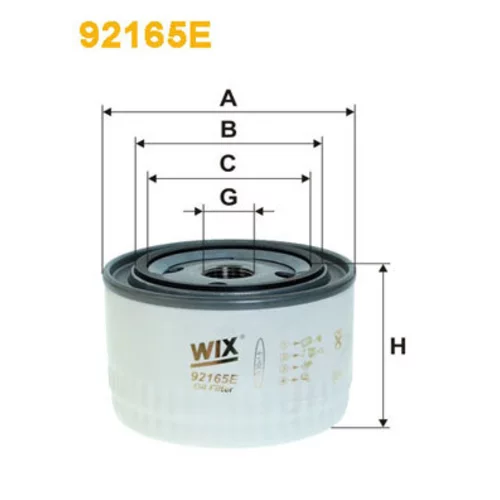 Hydraulický filter automatickej prevodovky WIX FILTERS 92165E