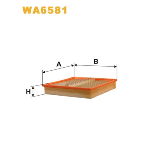 Vzduchový filter WIX FILTERS WA6581