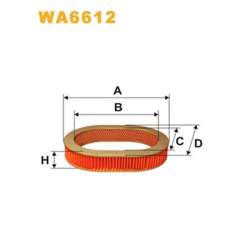 Vzduchový filter WA6612 (WIX FILTERS)