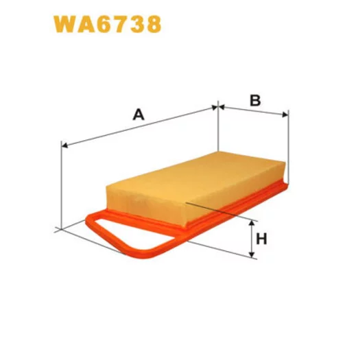 Vzduchový filter WIX FILTERS WA6738