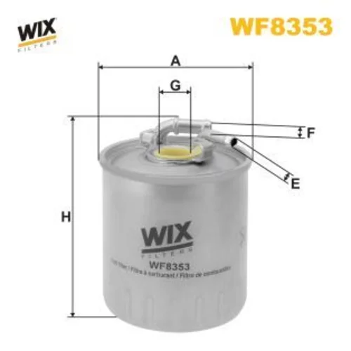 Palivový filter WIX FILTERS WF8353