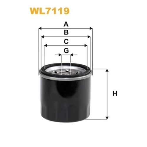 Olejový filter WIX FILTERS WL7119