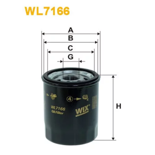Olejový filter WIX FILTERS WL7166