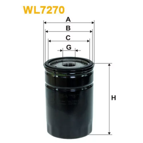 Olejový filter WIX FILTERS WL7270
