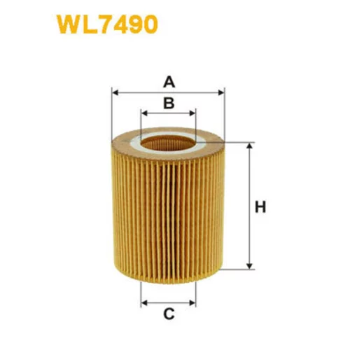 Olejový filter WIX FILTERS WL7490