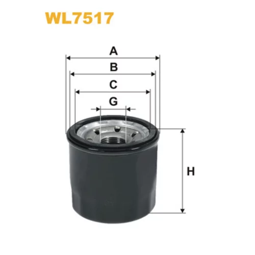 Olejový filter WIX FILTERS WL7517