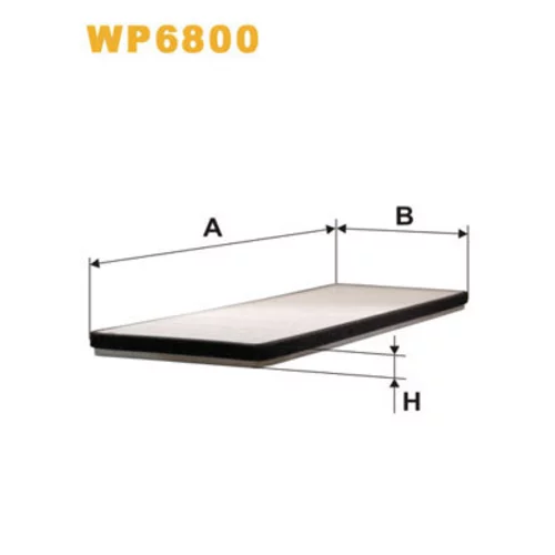 Filter vnútorného priestoru WIX FILTERS WP6800
