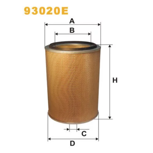 Vzduchový filter WIX FILTERS 93020E