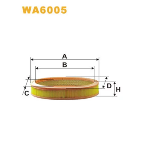 Vzduchový filter WIX FILTERS WA6005