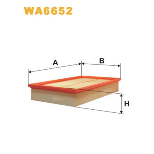 Vzduchový filter WIX FILTERS WA6652