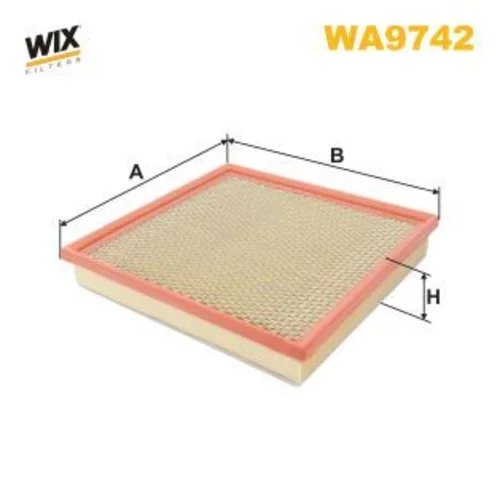 Vzduchový filter WIX FILTERS WA9742