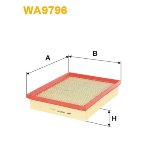 Vzduchový filter WIX FILTERS WA9796