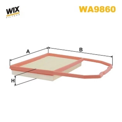 Vzduchový filter WIX FILTERS WA9860