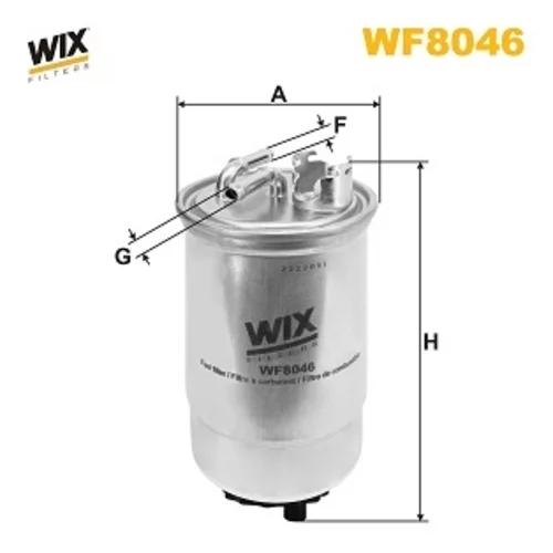 Palivový filter WIX FILTERS WF8046