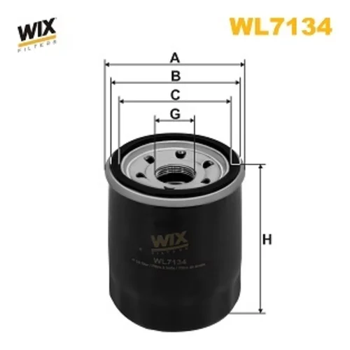 Olejový filter WIX FILTERS WL7134