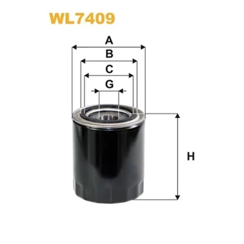 Olejový filter WIX FILTERS WL7409