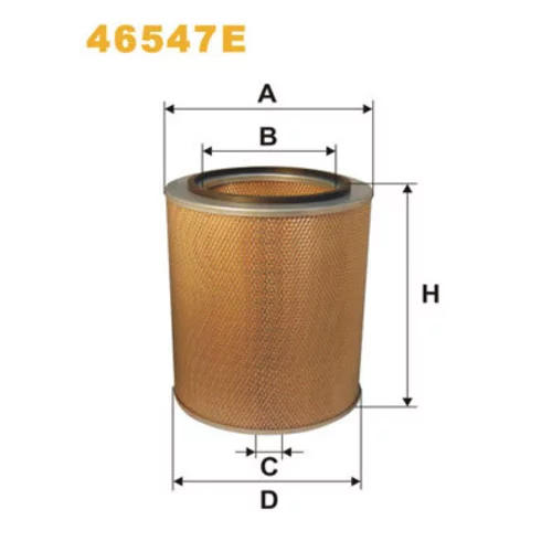 Vzduchový filter WIX FILTERS 46547E