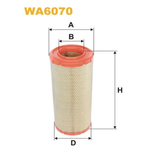 Vzduchový filter WA6070 (WIX FILTERS)