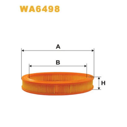 Vzduchový filter WIX FILTERS WA6498