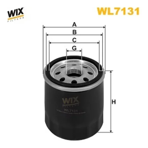 Olejový filter WIX FILTERS WL7131