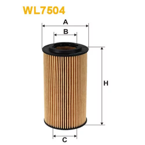Olejový filter WIX FILTERS WL7504