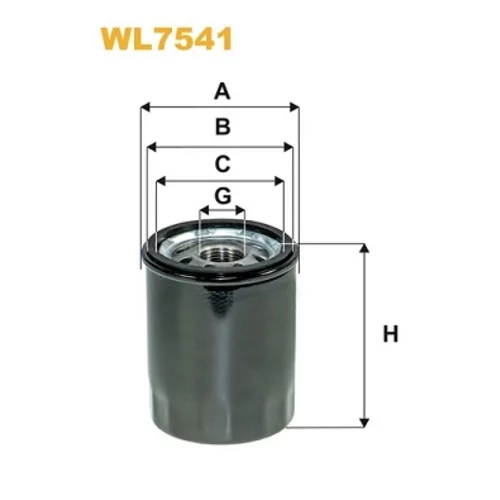 Olejový filter WIX FILTERS WL7541