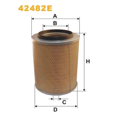 Vzduchový filter WIX FILTERS 42482E