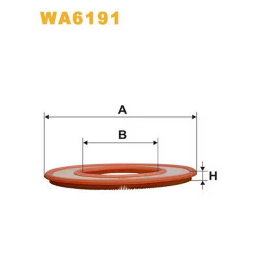 Vzduchový filter WIX FILTERS WA6191