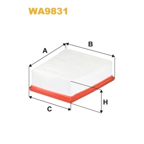 Vzduchový filter WIX FILTERS WA9831