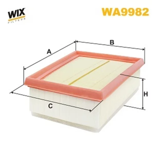 Vzduchový filter WIX FILTERS WA9982