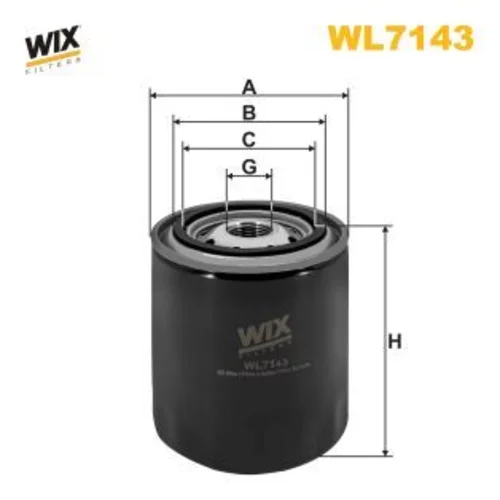 Olejový filter WIX FILTERS WL7143