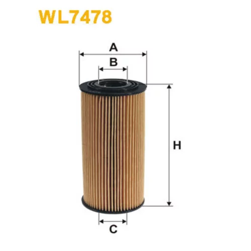 Olejový filter WIX FILTERS WL7478