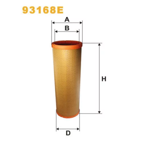 Filter sekundárneho vzduchu WIX FILTERS 93168E