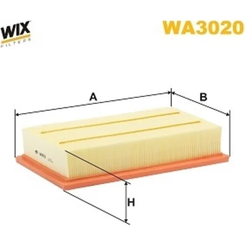 Vzduchový filter WIX FILTERS WA3020