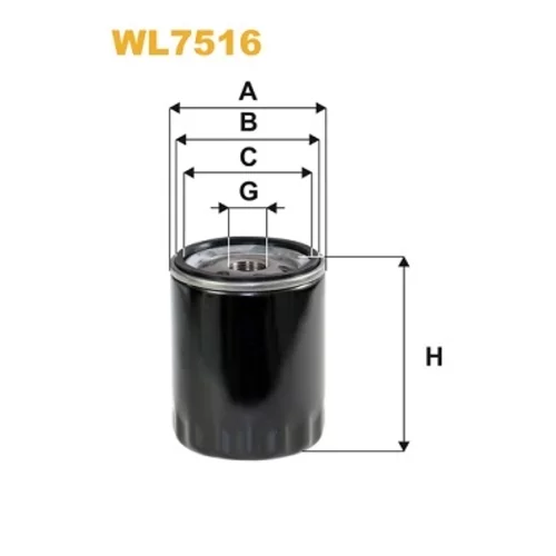 Olejový filter WIX FILTERS WL7516