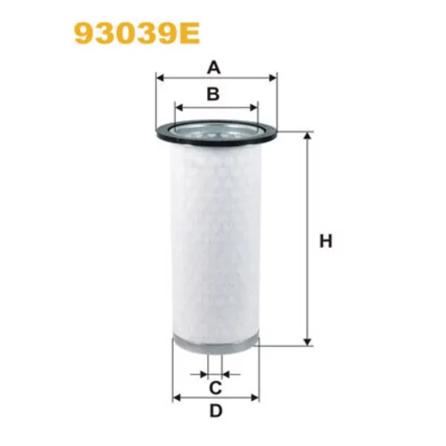 Filter sekundárneho vzduchu WIX FILTERS 93039E