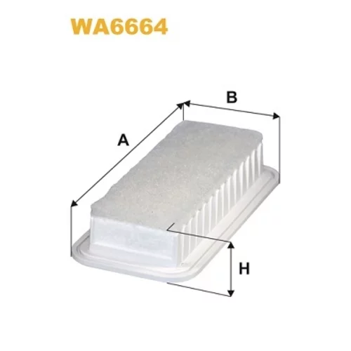 Vzduchový filter WIX FILTERS WA6664