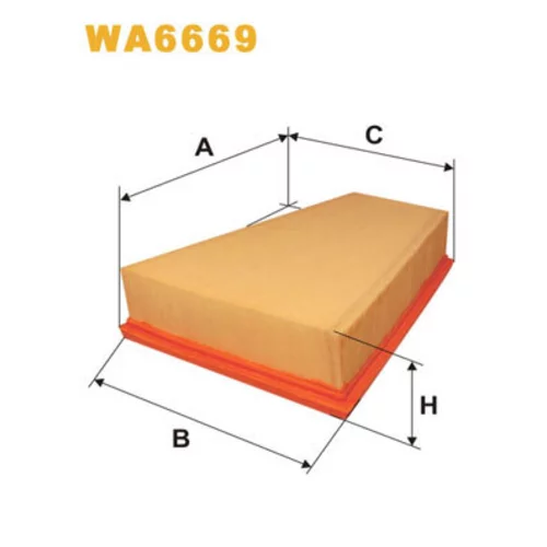 Vzduchový filter WIX FILTERS WA6669