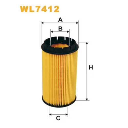 Olejový filter WIX FILTERS WL7412